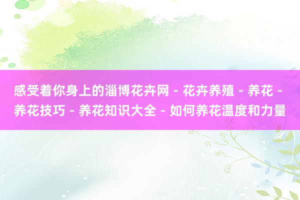 感受着你身上的淄博花卉网 - 花卉养殖 - 养花 - 养花技巧 - 养花知识大全 - 如何养花温度和力量